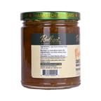 Ingredients label for Rootham Peach Cantaloupe Orange Marmalade 270 ml