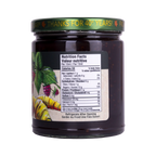 Nutrition facts label for Rootham Pure Raspberry Jam 270 ml