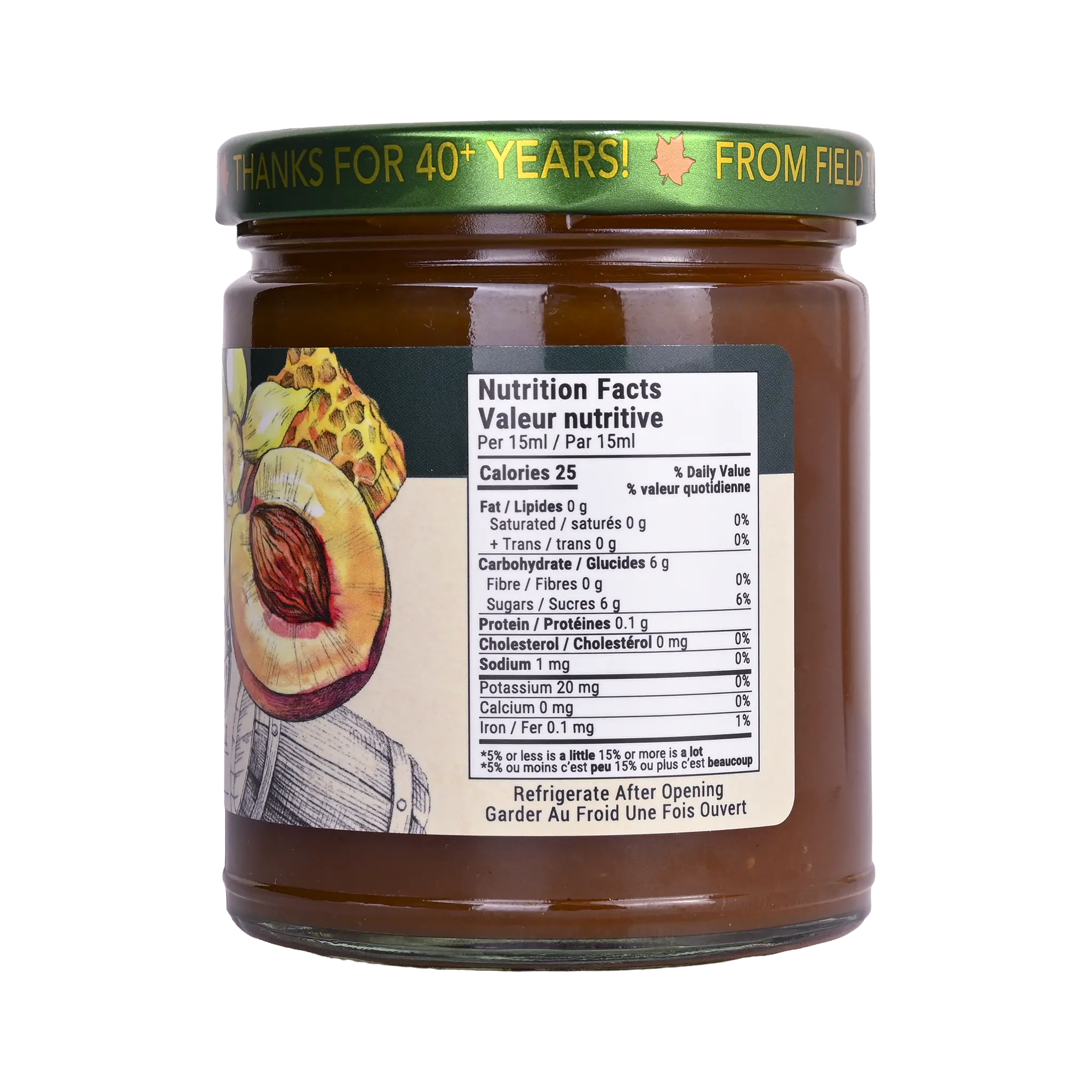 Honey Bourbon Vanilla Peach Sauce