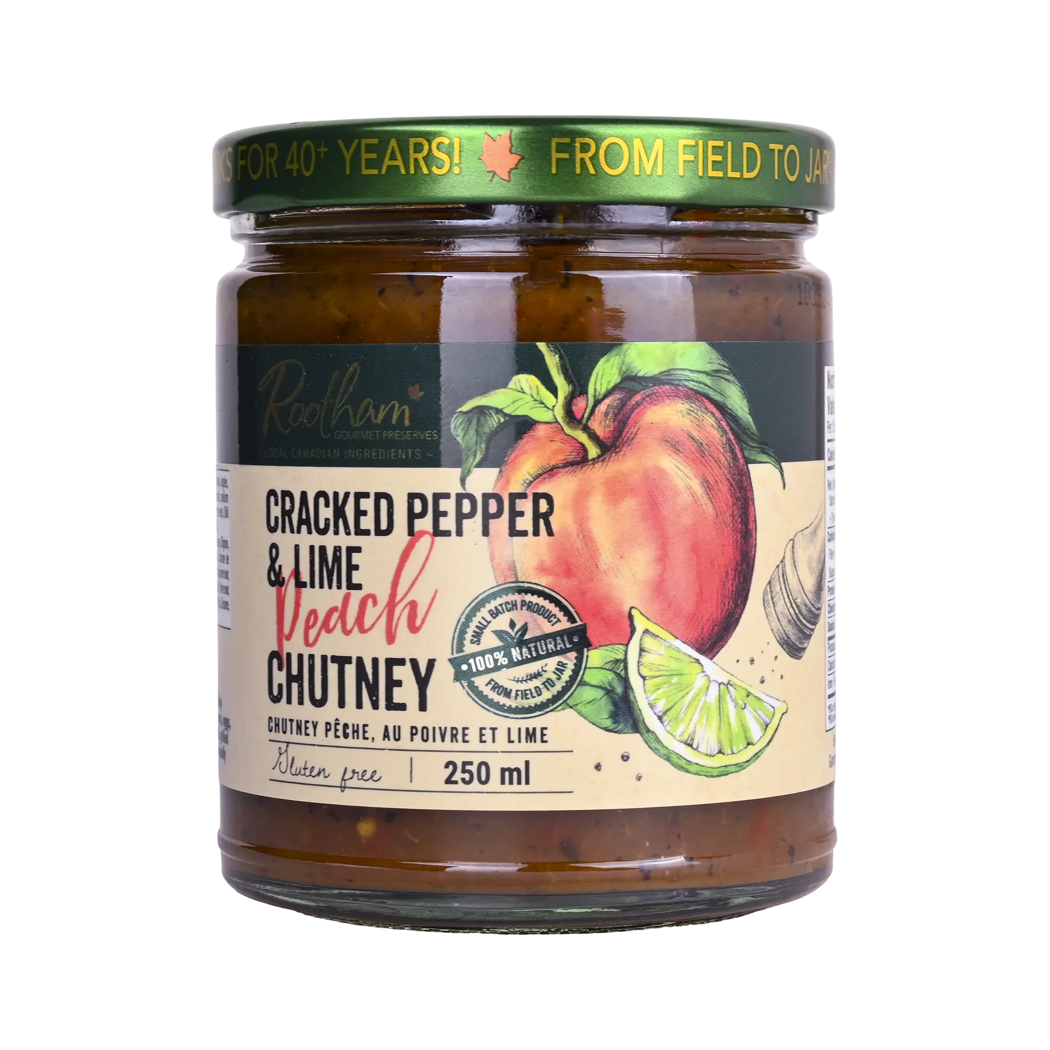 Cracked Pepper Lime Peach Chutney