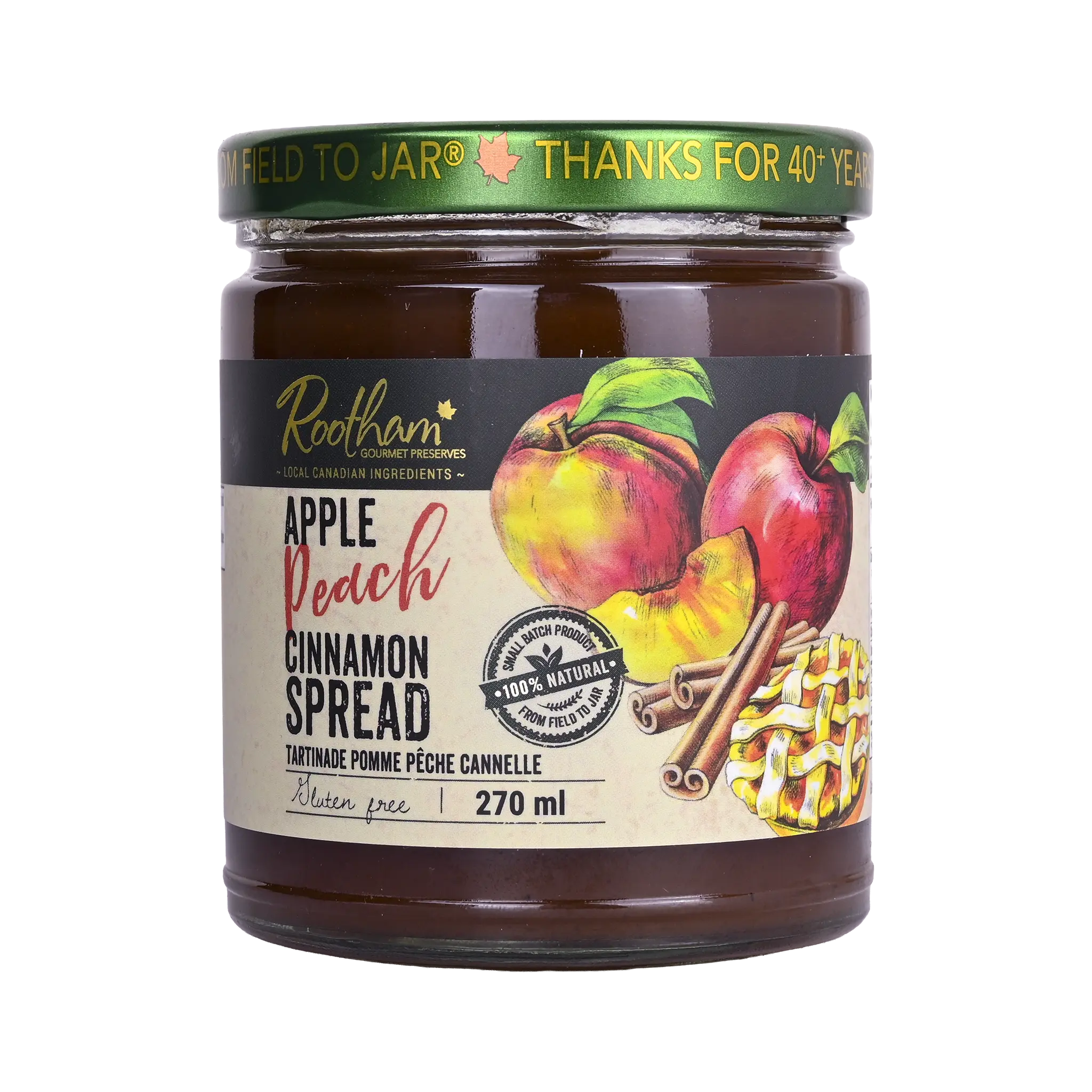 Rootham Apple Peach Cinnamon Spread 270 ml