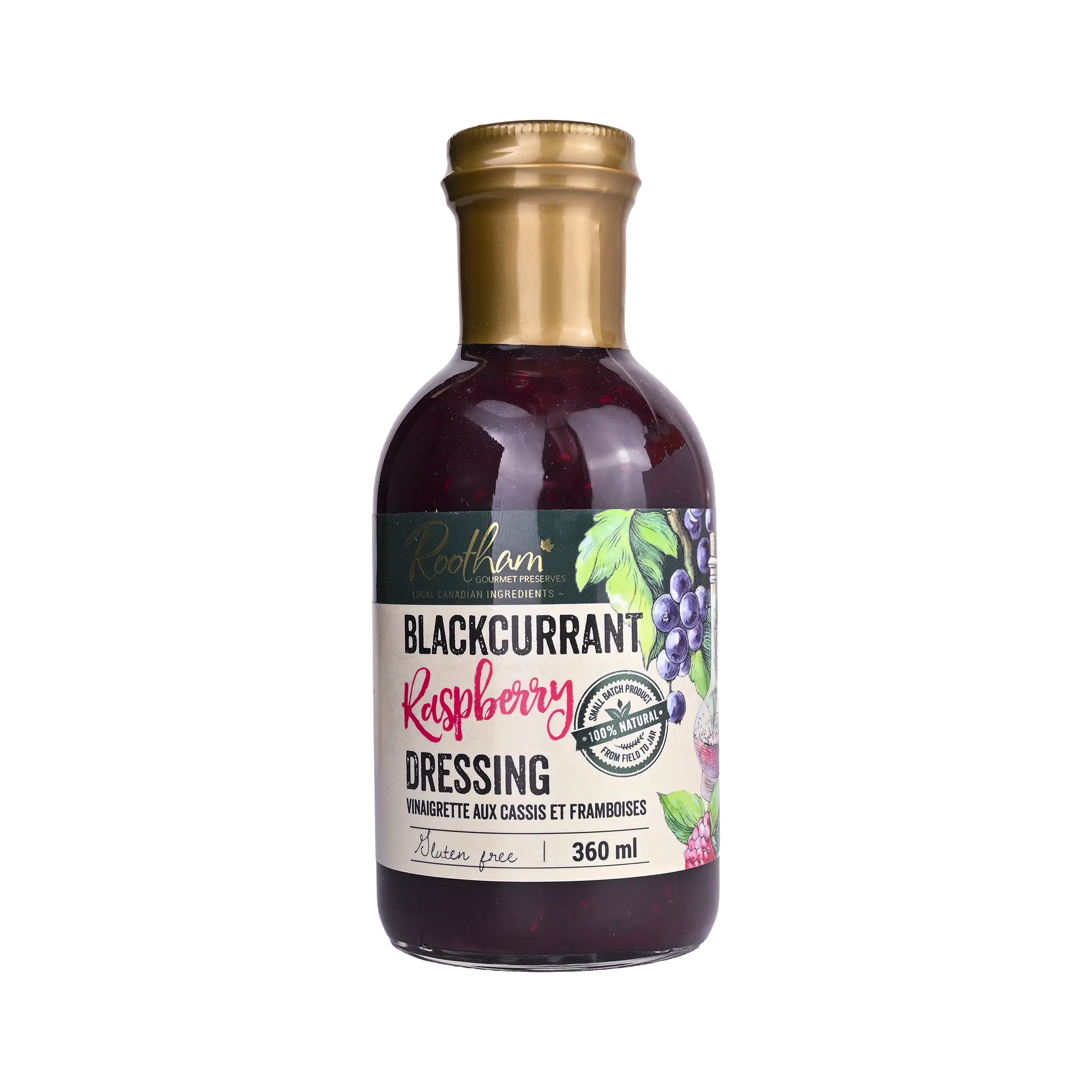 Rootham Blackcurrant Raspberry Dressing 360 ml bottle