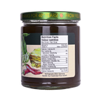 Nutrition facts label for Rootham Jalapeno Pepper Jelly 250 ml