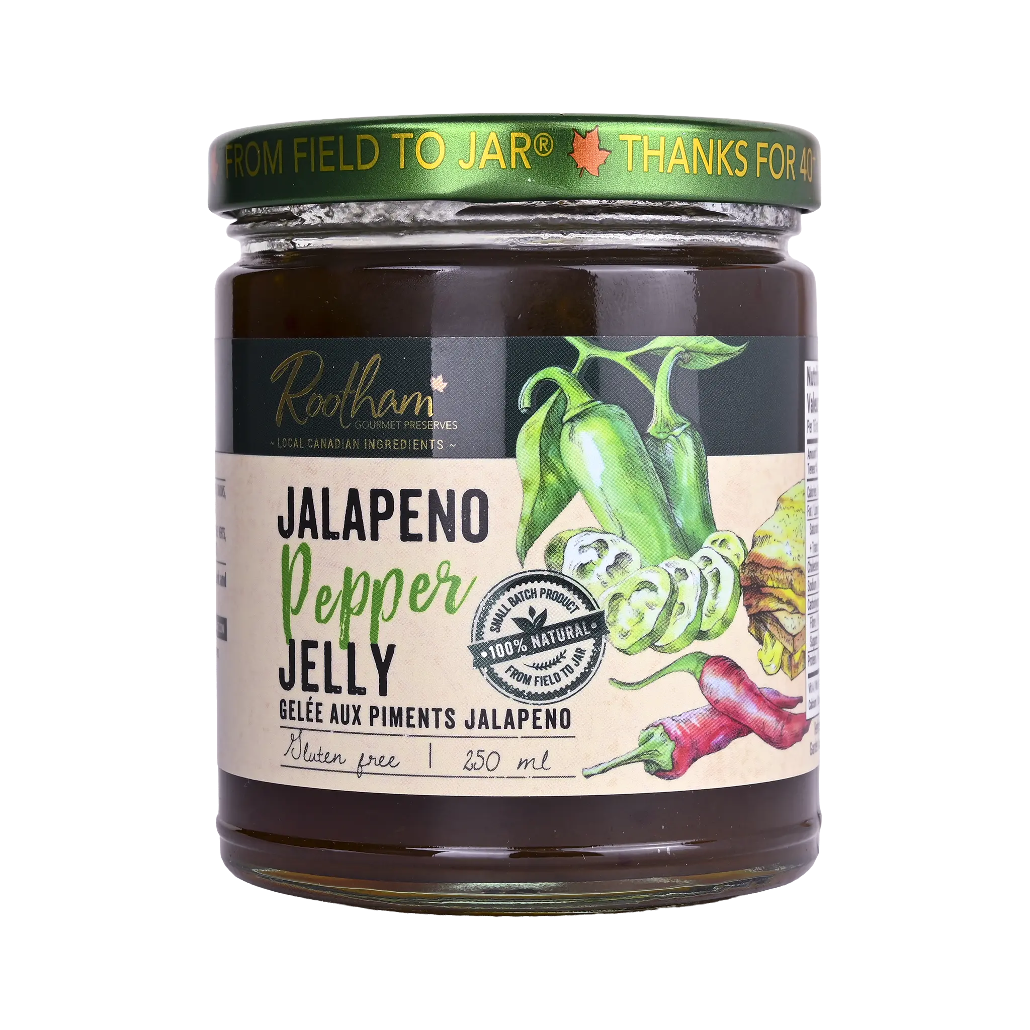 Rootham Jalapeno Pepper Jelly 250 ml