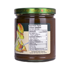 Nutrition facts label for Rootham Peach Chutney Mango 250 ml