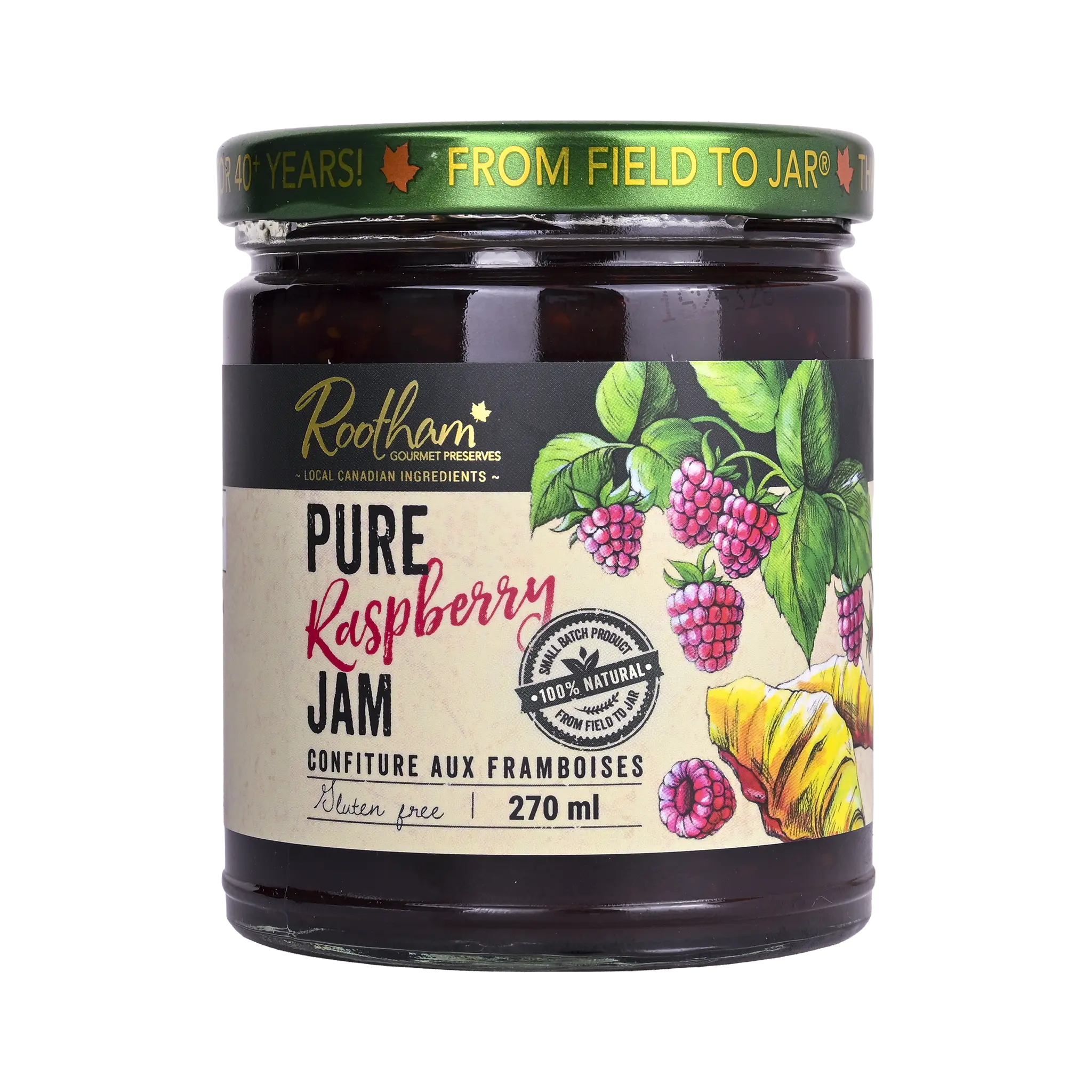 Rootham Pure Raspberry Jam 270 ml