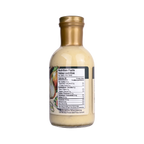 Nutrition facts label for Rootham Sweet Onion & Honey Vinaigrette 360 ml