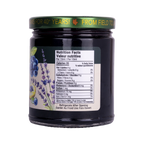 Nutrition facts label for Rootham Wild Blueberry Lavender Spread 270 ml