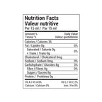 Rootham Wild Blueberry Raspberry Spread Nutritional Info